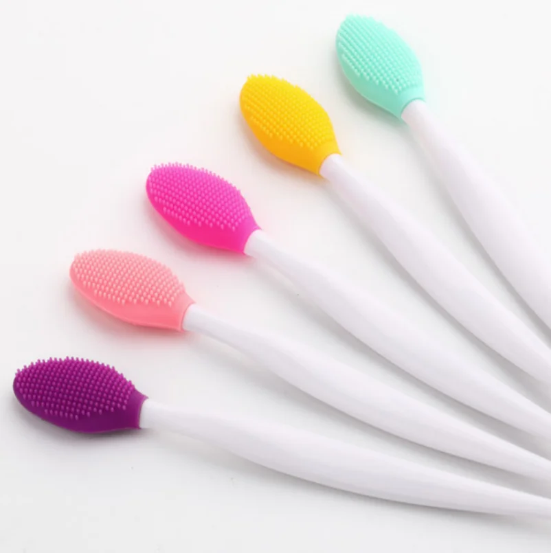 YS00021-Double seitige Nasen bürste, Gesichts wasch bürste, Lippen-und Gesichts reinigung, Mitesser-und Akne reinigung, Make-up-Pinsel