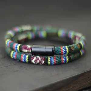 Erkekler İçin yeni, Bohemia Bilezik, Halat Çekmek Sihirli Bilezik-Macera Survival Bilezik Pulseras Hilo Erkek Plaj Sörf Bilezik Sörf için 6 büyük satış bilek kayışı - no. 1