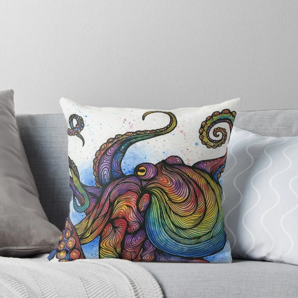 

The Octopus Throw Pillow Sofa Decorative Covers Sofa Covers For Living Room Covers For Sofas home decor items pillow