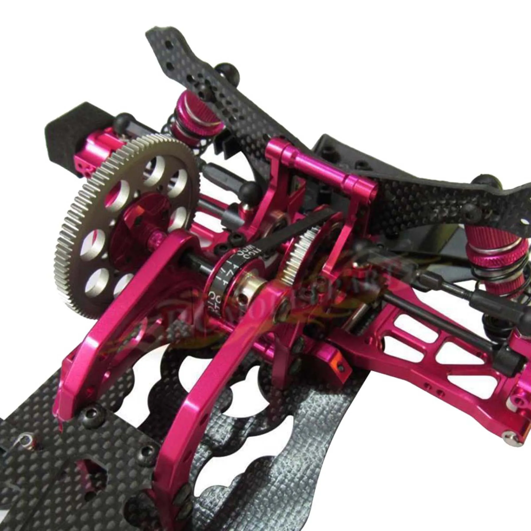 サクラ sakura d4 シャーシ、サーボ付1/10 rc ラジドリ ドリフト用レーシングカーシャーシキット,oem 1/10アロイおよび