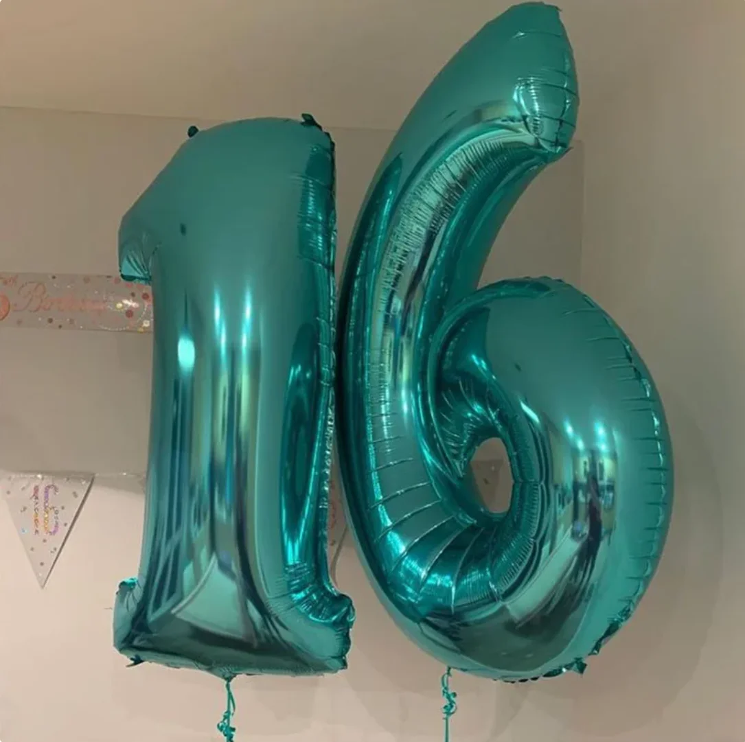 40 Cal dużych foliowych helu balon w kształcie cyfry 0-9 z okazji urodzin dekoracje weselne Baby Shower duże figurki z powietrza
