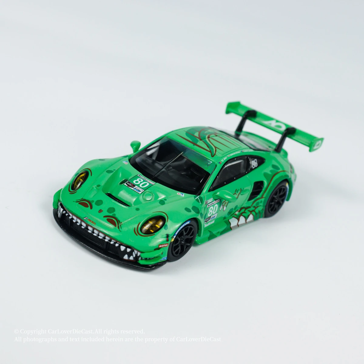 МИНИ ГТ 1:64 Р # Литая под давлением модель автомобиля с левым рулем 80 GTD AO Racing 2023.