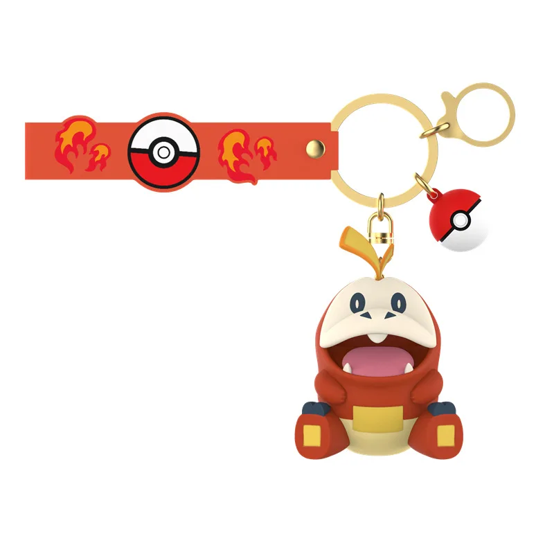 Echte Pokemon Morpeko Sleutelhanger Gengar Meowth Cubone Jigglypuff Mimikyu Anime Action Figure Speelgoed Sleutelhanger Geur Hanger Gift