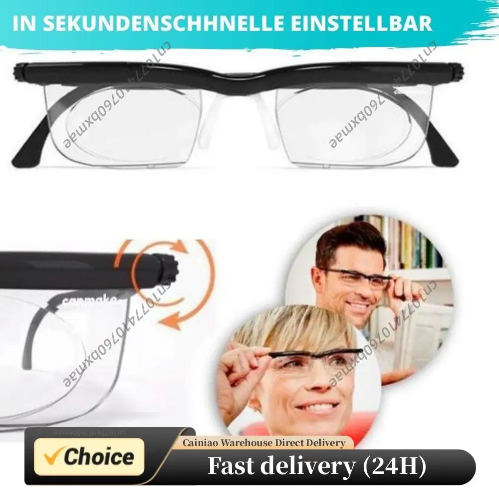 -6D To +3D Adjustable Degree Reading Glasses Variable Focus Distance Myopia Presbyopia Eyeglasses Auto Adjusting Reading Glasses
