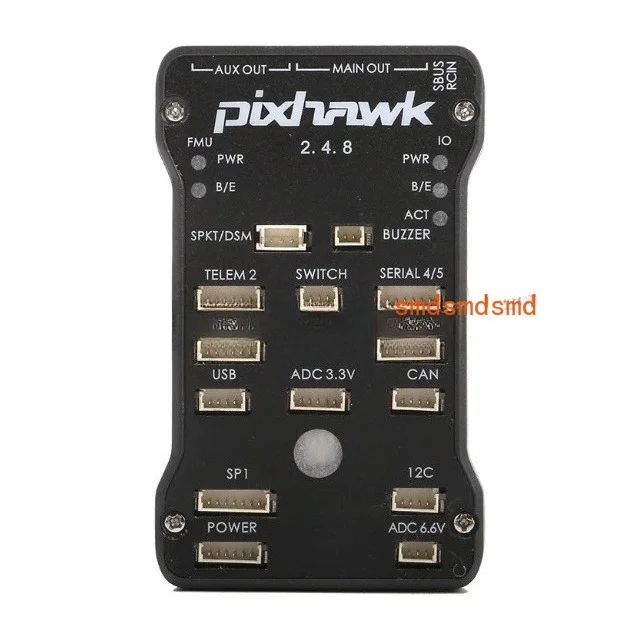 2.4.8 PX4 PIX Flight Controller+M8N GPS+ 433/915Mhz 100/500mw Radio V5 Telemetry+Safety Switch+Buzzer+rgb+I2C+ 4G SD
