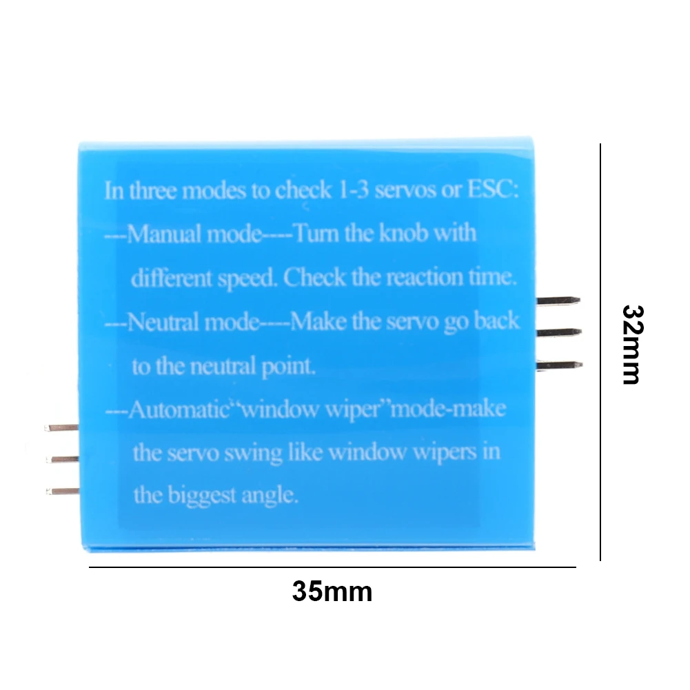 เครื่องทดสอบระบบปรับมุมบังคับพวงมาลัย DC 4.2-6.0V เครื่องทดสอบความสม่ำเสมอของ ESC ช่องสัญญาณไฟฟ้า เครื่องวัด CCPM สำหรับเฮลิคอปเตอร์ รถ และเรือบังคับวิทยุ