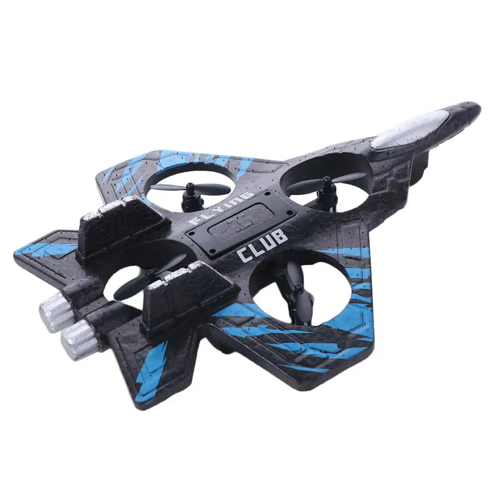 EPP 폼 원격 조종 폼 전투기 중력 감지 충전식 4모터 헬리콥터 라이트 포함 2.4G 스턴트