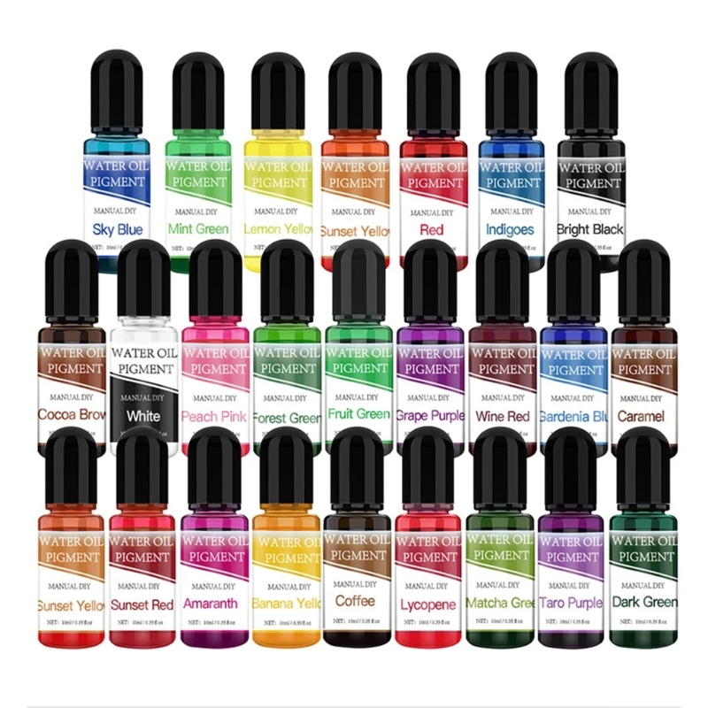 

Colorful Epoxy Resin Pigment Set 25 Colors Water-Soluble Colors Epoxy Resin Colorant for DIY Jewelry and Art Projects