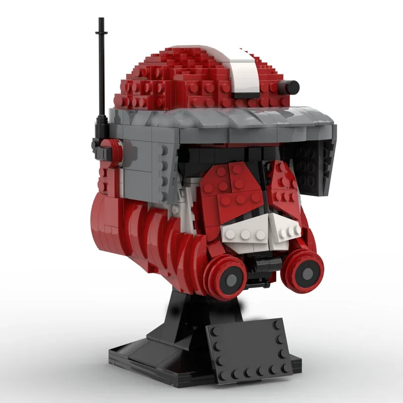 Moc 754 Pieces Star Battle Commander Fox Helmet Model Building Blocks DIY Educational Assembly Children's Gift (Helmet Lovers)