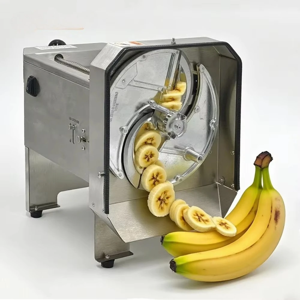 Horus Commercial Banana Slicer 110-240V Plantain C Cut hine 130rpm Banana Cucumber Carrot Slicing hine