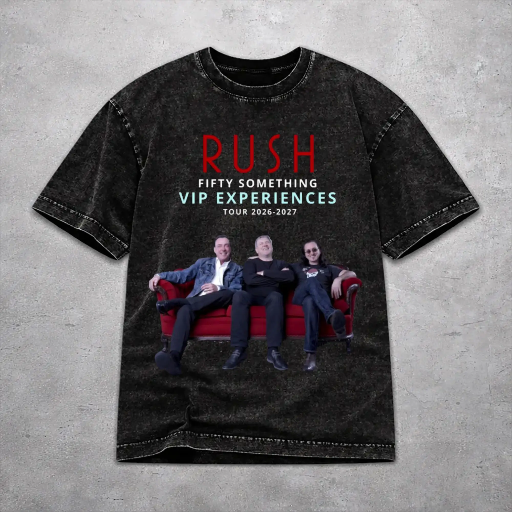 Rush Band Fifty Something Tour 2026 T Shirt Harajuku Style For Men Women 100% Cotton T-Shirts Tee Clothing