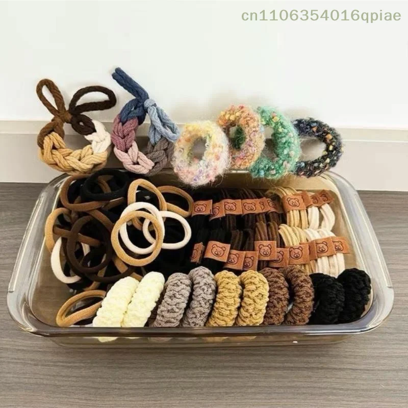 

（Summer4）Set Of 86 Hair Ties In Various Colors Suitable For All Hairstyles And Shapes