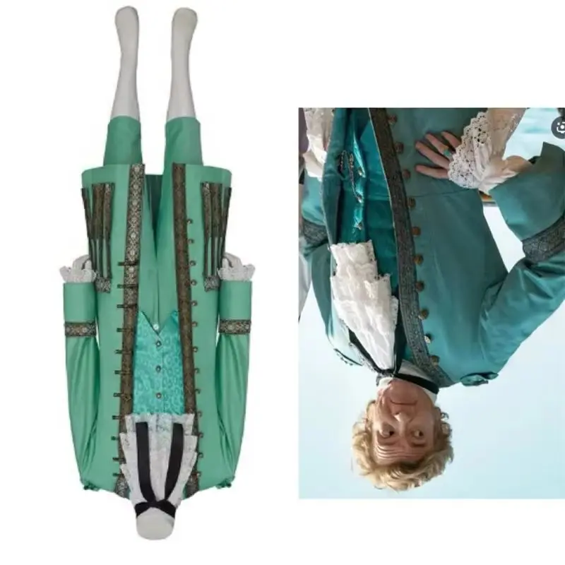 

TV Our Flag Means Death Stede Bonnet Cosplay Costume Green Pirate Uniform Set Medieval Halloween Outfit Clothing