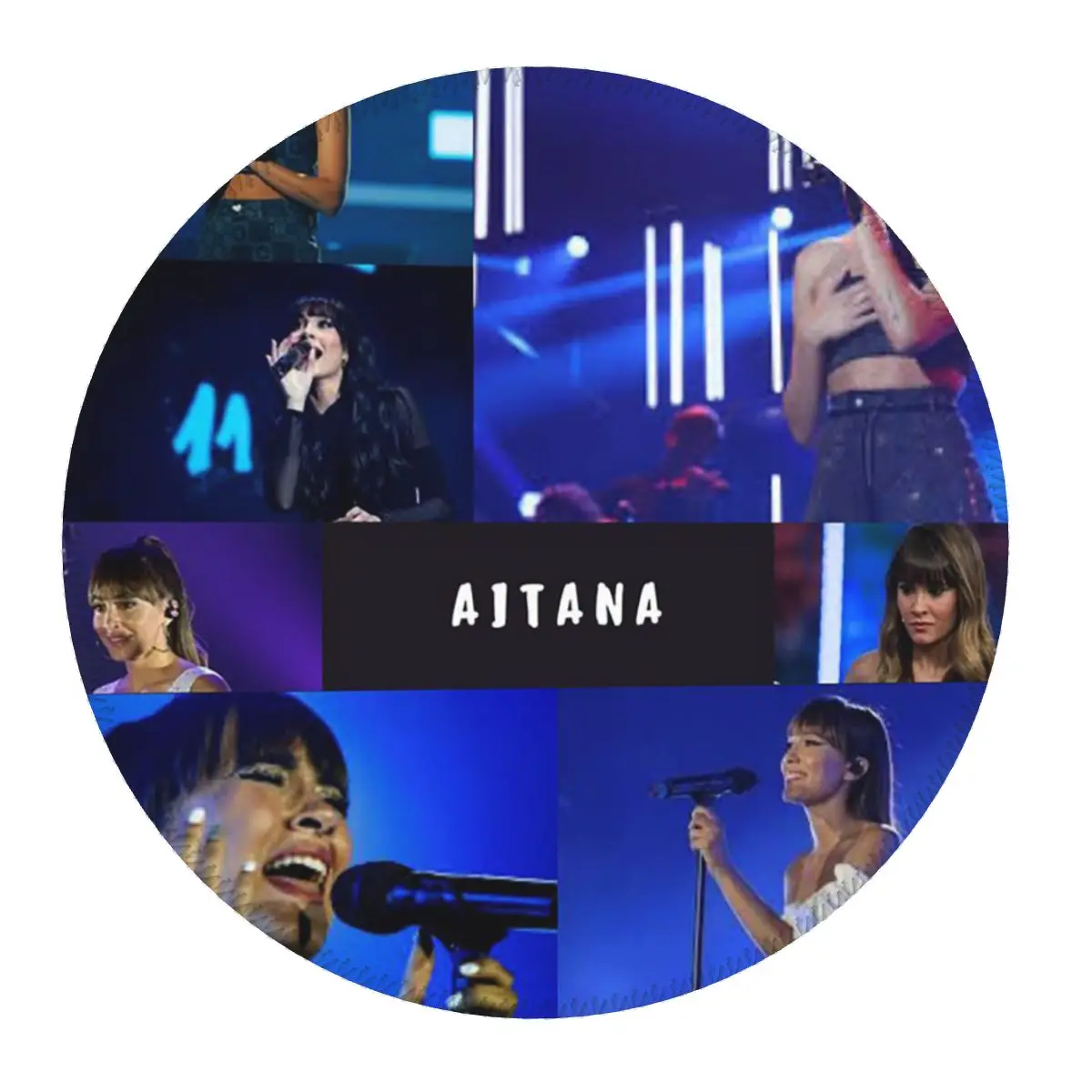 

Круглый коврик для мыши Beauty Aitana Spanish Singer, коврик для клавиатуры и мыши, игровой коврик для ноутбука, коврик для офисного стола