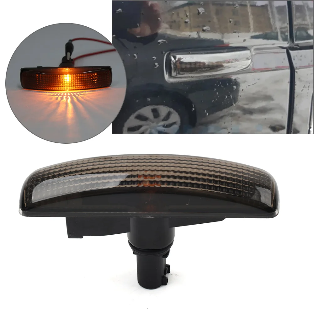 Side Blinker Turn Signal Light Marker Lamp For Land Rover LR4/Discovery 4 2010-2016 ABS Black