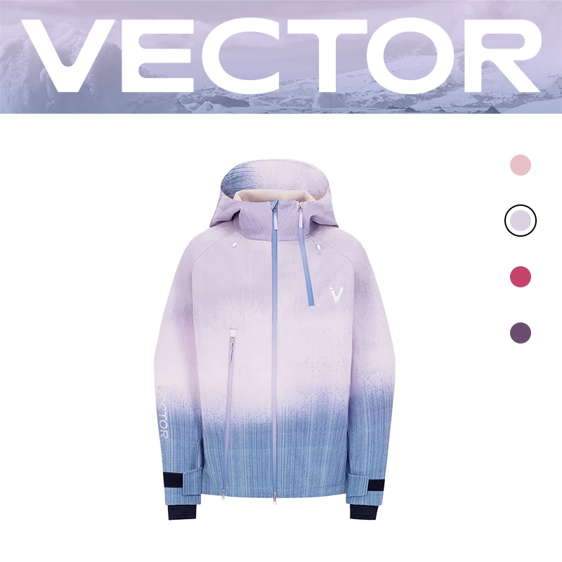 VECTOR Ski-jas voor heren en dames, skibroek, warme, winddichte winteroverall, hoodie, waterdichte kleding voor buitensporten, snowboard, 2026