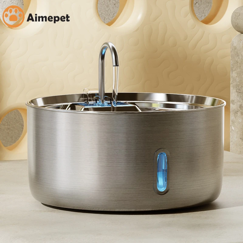 

7L Stainless Steel Essential Cat Accessories Water Fountain Automatic Pet Drinking Dispenser For Cats Dogs