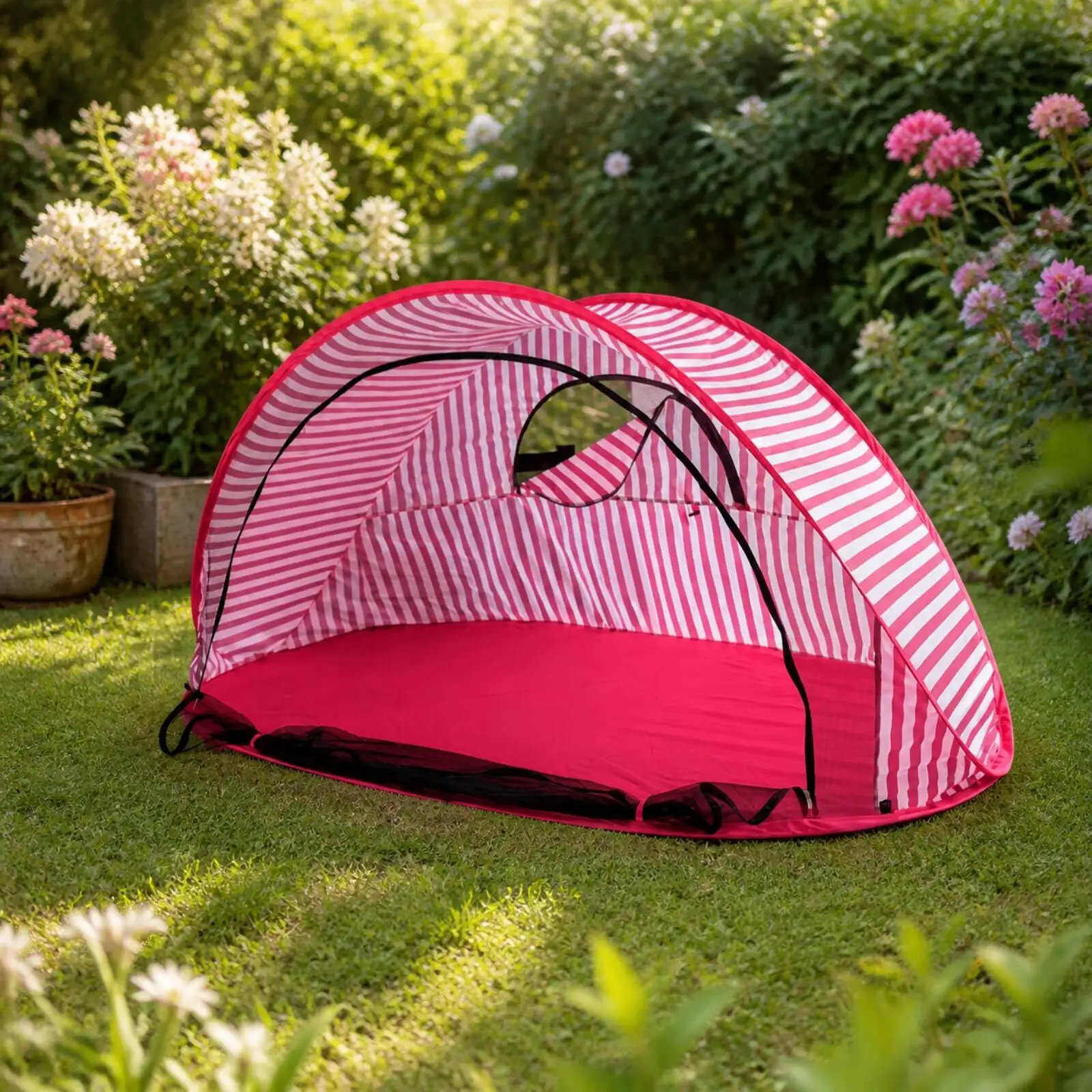 Automatic Pop Up Screen Tent Mesh Camping Shelter for Outdoor Hiking Travel Rest Stop