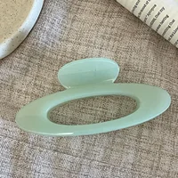 1PC Jelly Hollow Shark Clip, Light Blue Mint Green Large Hair Claw, Elegant Women Summer Daily Fashion Hair Accessories - Image 5