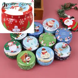 Christmas Candle Tin Jars DIY Candle Making kit Holder Storage case for Dry Storage Spices Camping  Party Favor Sweets Gifts