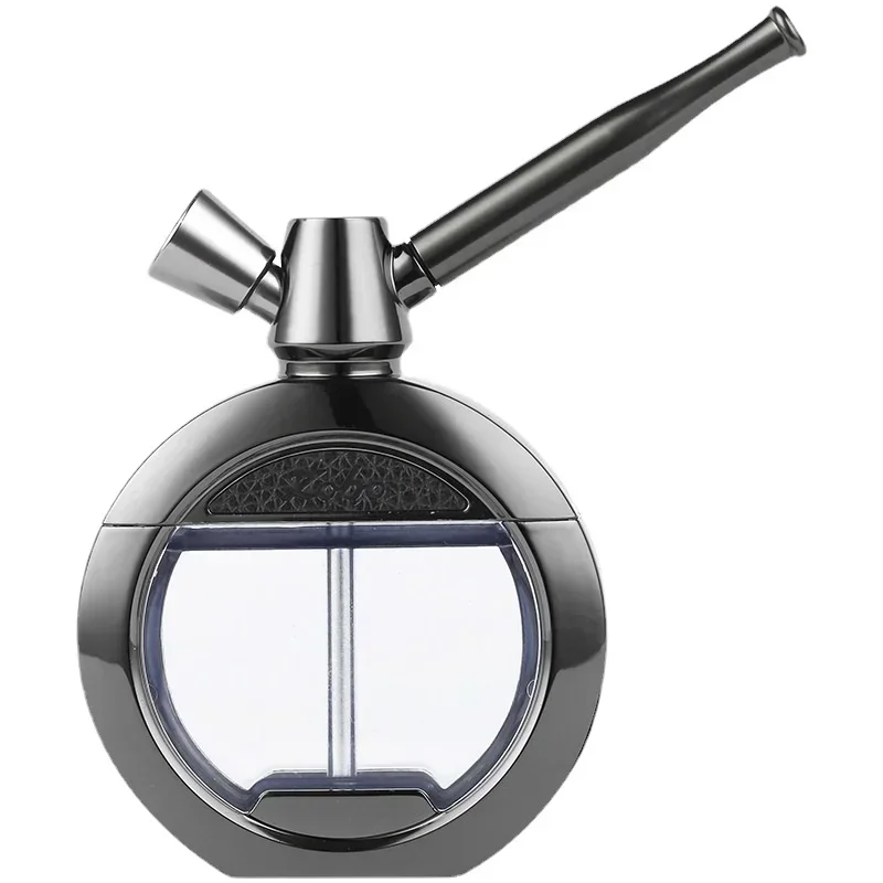 AliExpress MOONSHADE SMOKING ZOBO Metal Smoking Pipe with Tobacco and Cigarette Bowl Double Filter Water Cycle Smoke Dry Herb Hookah Shisha Pipa Accessories