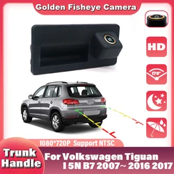 For Volkswagen Tiguan I 5N B7 2007 2008 2009 2010 2011 2012~2016 2017 HD Car Trunk Handle Rear View Camera CCD Night Vision