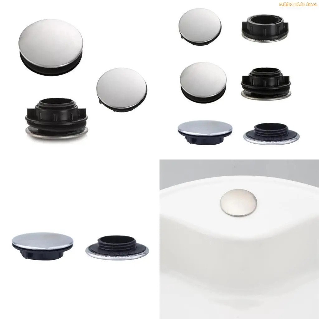K1AE Stainless Steel Sink Tap Hole Cover Faucet Hole Cover Blanking Metal Plug Suitable for Most Soap Dispenser Holes