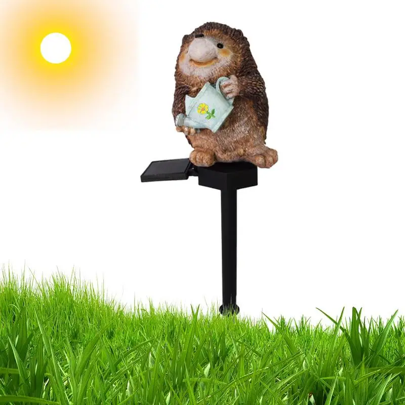 

Solar Hedgehog Stake Light Solar Decorative Lights Outdoor Statue Exquisite Hedgehog Ground Lamp Decorative Lights For Yard