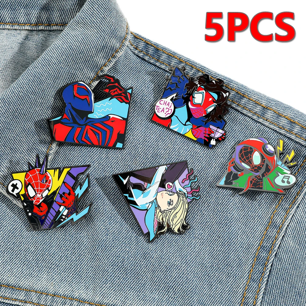 

Movie Spider-Man Enamel Pin Brooches for Women Lapel Pins Badges on Backpack Cosplay Accessories Fashion Jewelry Toys Gift 2024