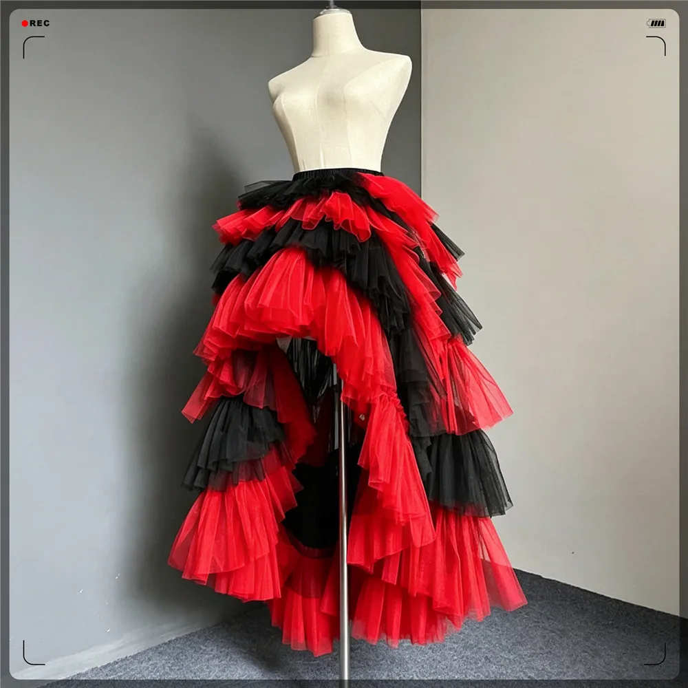 falda-maxi-asimetrica-roja-y-negra-con-volantes-de-tul-falda-tutu-de-varias-capas-para-actuaciones-en-escenario-y-sesiones-de-fotos