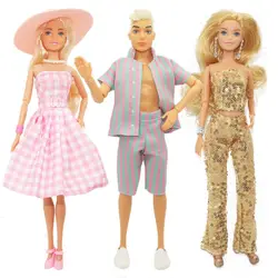 Vêtements d'amoureux Kawaii pour enfants, robe de beurre, mode, jouets pour enfants, expédition rapide, accessoires de chariot pour Barbie Ken, jeu de bricolage, 8 articles par ensemble