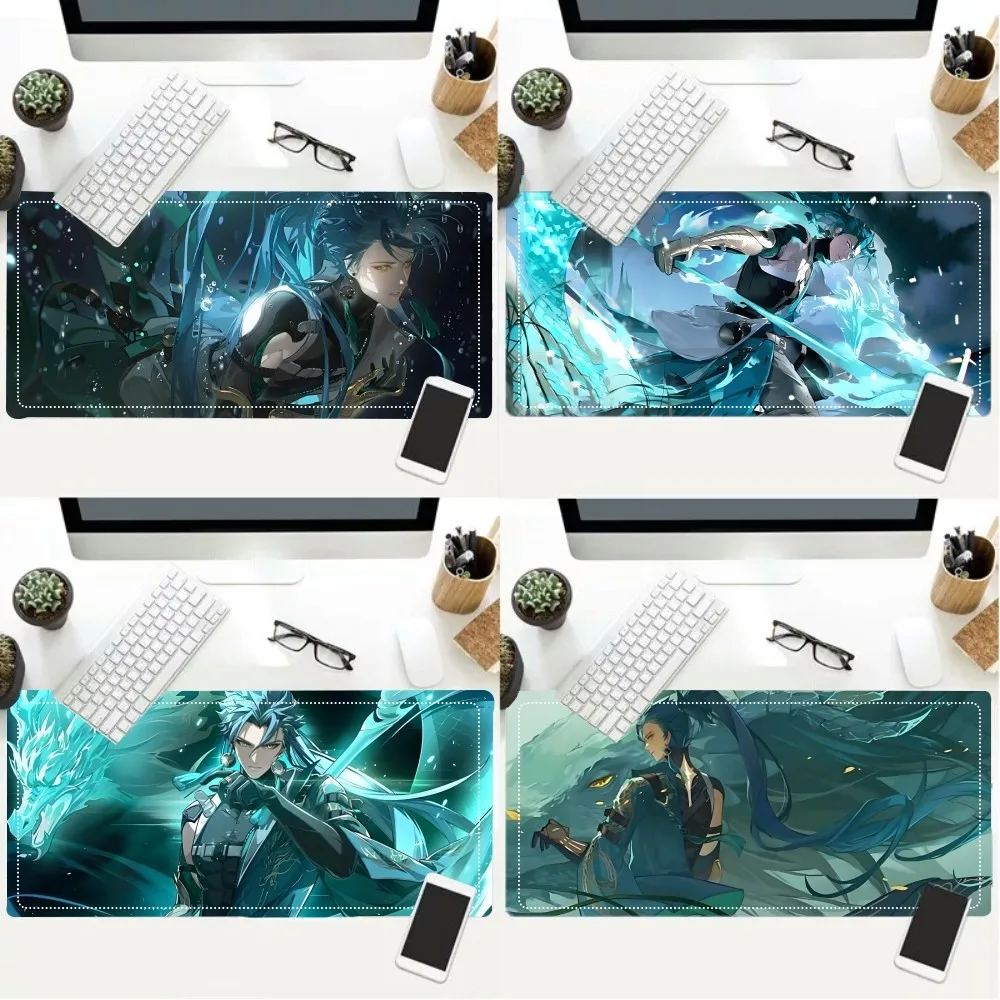 W-Waves J-Jiyan Games Mousepad Mouse Pad Laptop Gaming Accessories Mousepad Large Desk Mat Computer Gamer Keyboard Rug Carpet