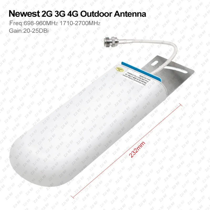 OJ-A140 2g 3g 4g 25dbi Outdoor Antenna  for GSM CDMA DCS LTE Cellular Repeater 850 900 1800 2100 2600 Amplifier 0.3/5/10M Cable