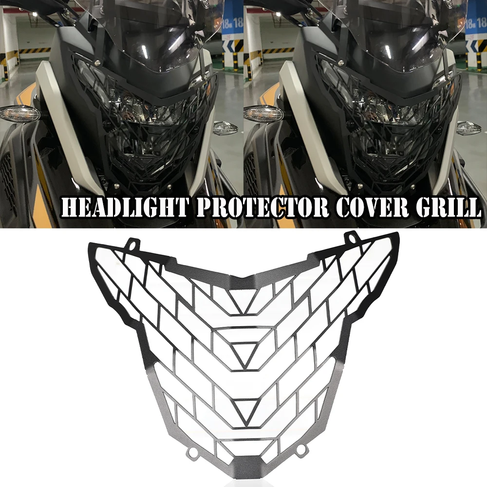 

FOR KOVE 500X 400X 500 X 400 X 525X Motorcycle Headlight Protector Grille Light Cover Protective Guard CNC Aluminium Accessories