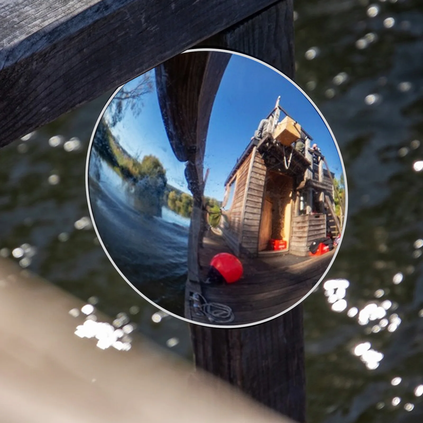 

Convex Mirror 15cm Anti-Theft Outdoor Security Wide-Angle Lens Traffic Safety Mirrors Home Driveway Road Corner