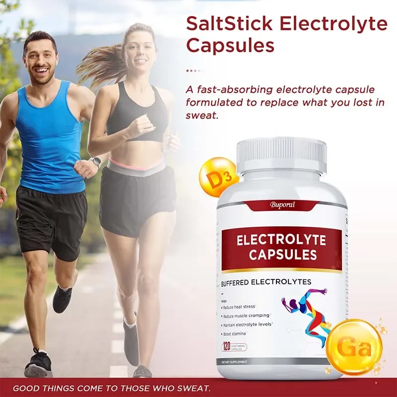 

Electrolyte Capsules with Minerals for Helps Recovery Sports Energy Supplement Leg Cramp Relief, Sports RecoverySupplements