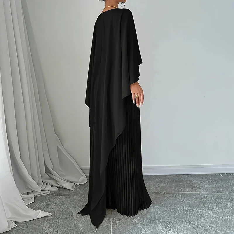 a-line sleeveless floor-length metallic prom dress with pleated split BABARONI 2025 Strapless Sweetheart Pleated A-Line Maxi Prom Dress with Thigh Slit Blue main image 0