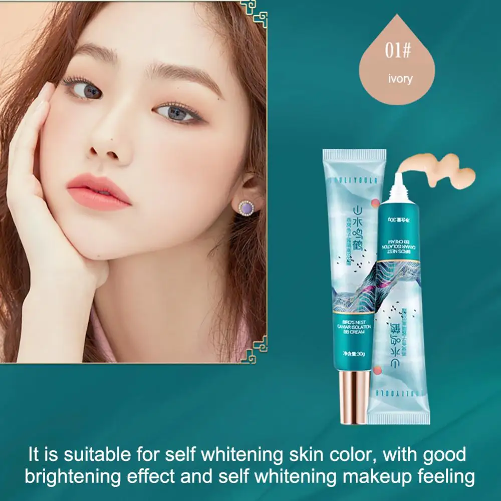 YOULIYOULA BB Cream Landscape And Cranes Isolation Liquid Foundation Concealer Lasting Waterproof Moisturizing Brighten Skin HOT