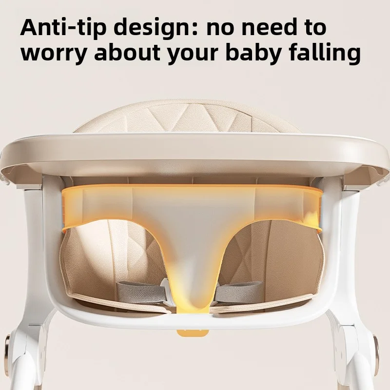 Foldable & Portable Baby High Chair - Home Use Infant Growth Learning Seat, Multifunctional Dining Chair, Eco-Friendly & Durable