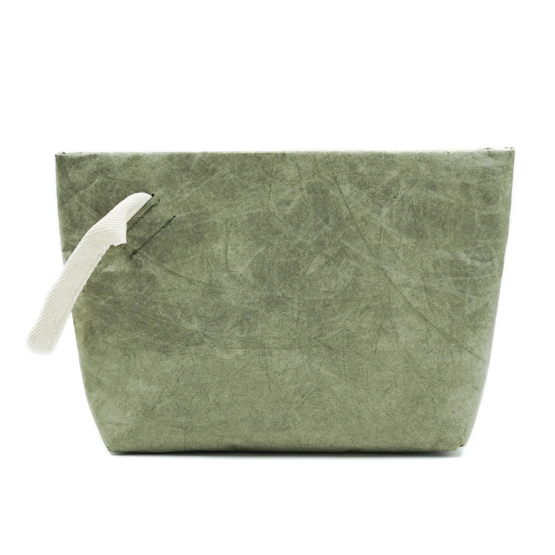 Eco-Conscious & Fashion Cosmetic Bag Lightweight Durable Retro Paper Makeup Bag A Good Travel Companion