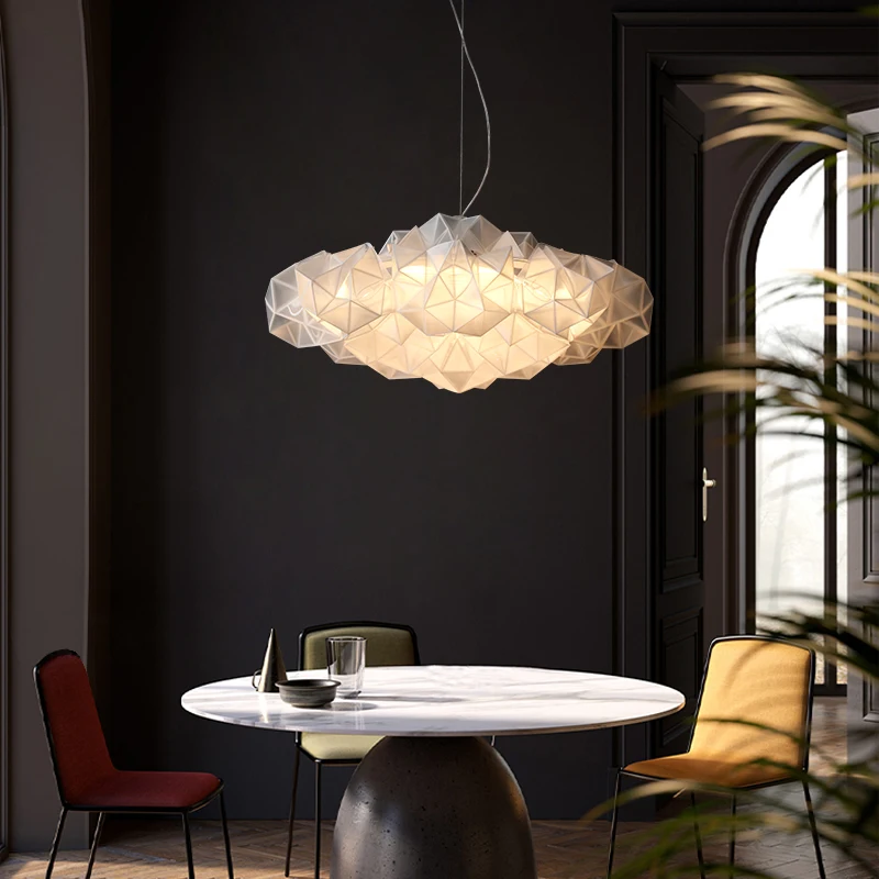 Italy Design Led Pendant Lights Cloud Living Dining Room Bedroom Modern Acrylic Hanging Lamp Creative