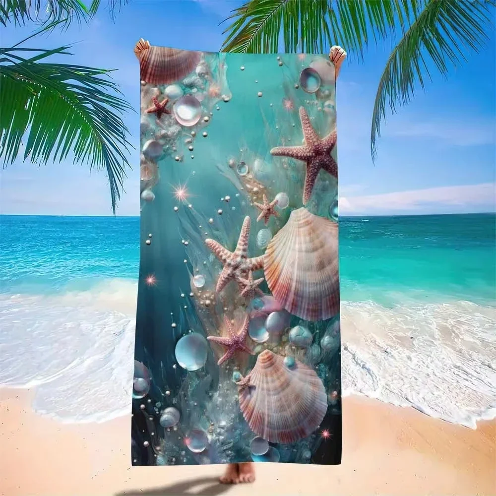 Colorful Mandala Large Quick-Drying Beach Scarf Lightweight Summer Beach Towel for Travel Swimming Pool Outdoor