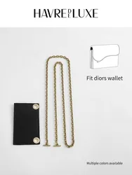 Accesorios para bolso, portatarjetas, bolso de cadena, bolso de modificación, billetera de cinturón, forro de perlas, no se decolora fácilmente, accesorios de cadena de bolso corto