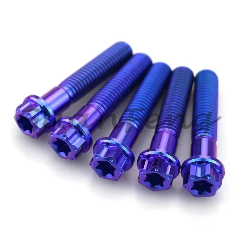 Motorcycle titanium alloy wheel hub bolt screw set 8 * 40MM, suitable for 250 300 accessories