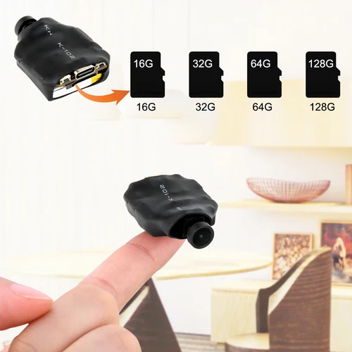 Imagen 2 del producto Mini cámara oculta IP inalámbrica WIFI de alta definición 4K, cámara DIY, recordatorio inteligente, Zoom 5X, detección de movimiento, visualización remota