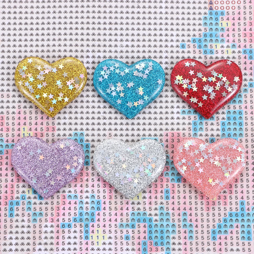 Heart Pentagram Diamond Painting Cover Holder Magnet Cover Core Fridge Magnet Star Diamond Painting Tool Cross Stitch Accessorie