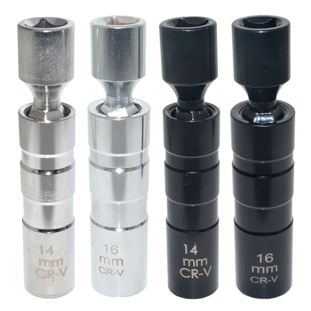 

Инструмент для удаления свечей зажигания 14 мм 16 мм, гаечный ключ, магнитная втулка, 12-точечный поворотный адаптер для свечей зажигания, инструмент для ремонта автомобиля с приводом 3/8 дюйма