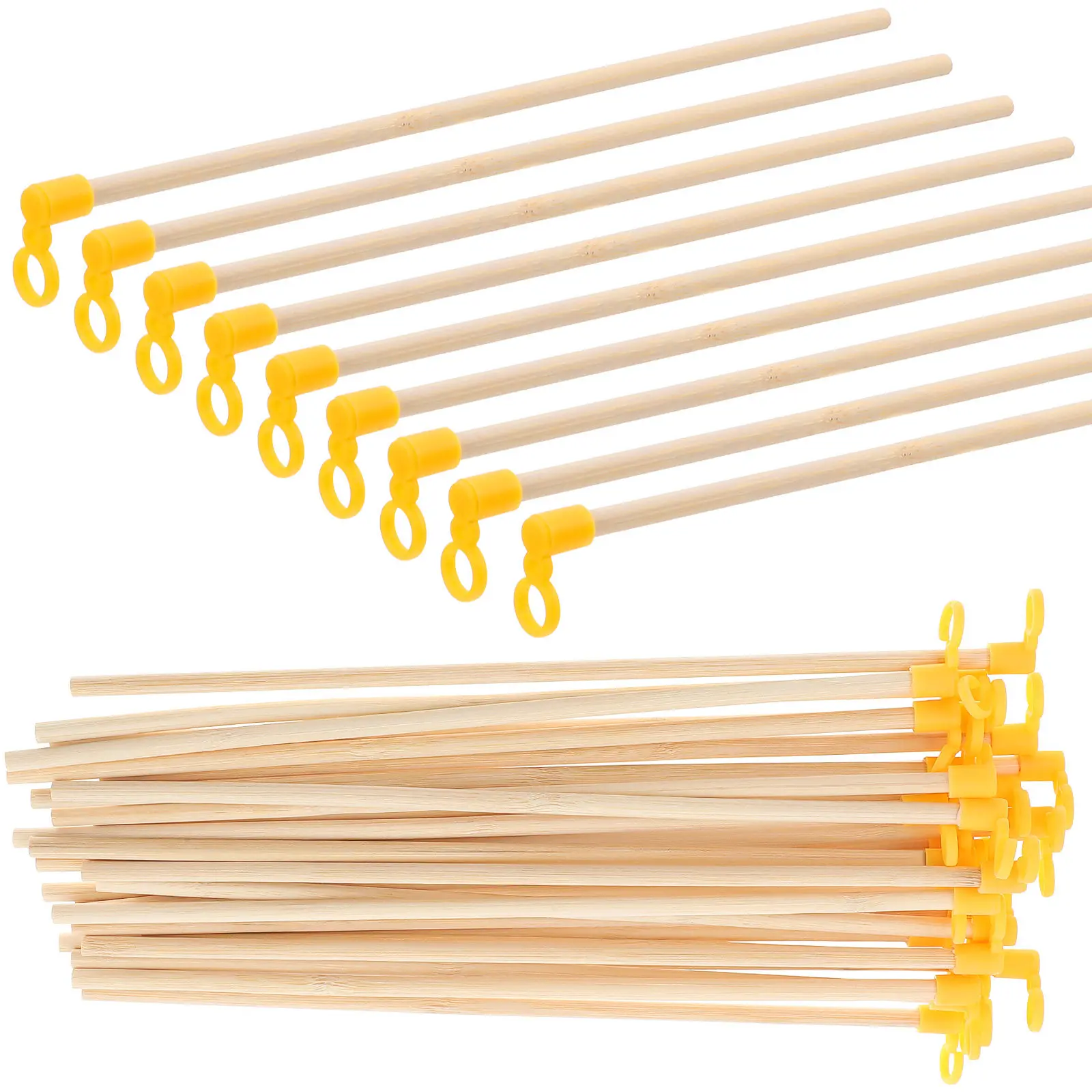 

35Pcs Handheld Lantern Sticks Solid Wood Build Fine Processing Ideal for DIY Paper Lanterns Portable Festive Craft Kits