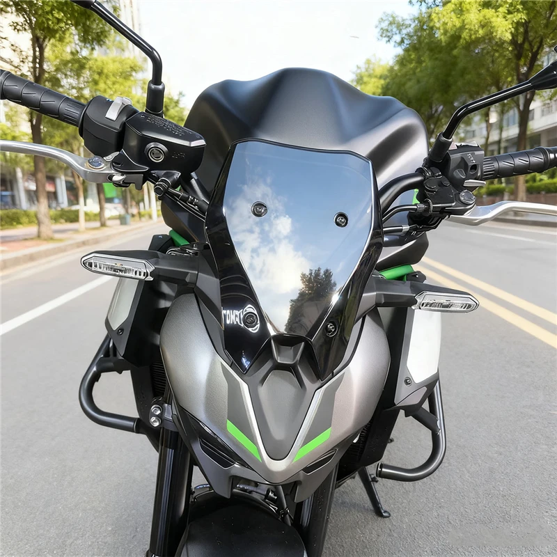 For Z900 z900 2025 2026 Motorcycle Windshield Wind Deflectors Visor Wind screen Medium Large Meter Cover Windscreen 6