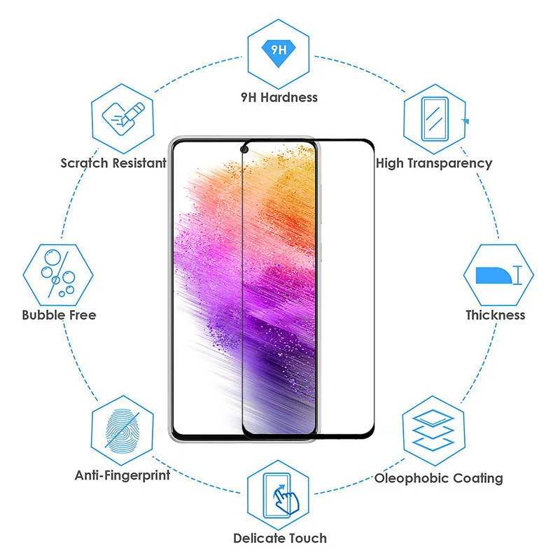 Para Samsung A54 A17 A16 A15 A36 A56 A55 A37 A57 Vidrio Samsung Galaxy A52 A34 A53 5G Protector de Vidrio Galaxy A53 Protector de Pantalla 2